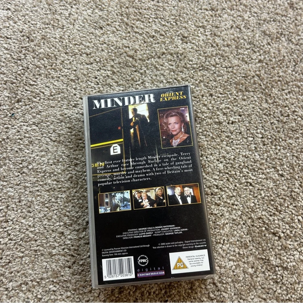 Minder the Orient Express VHS Tape Dennis Waterman Mystery Drama Vintage Video